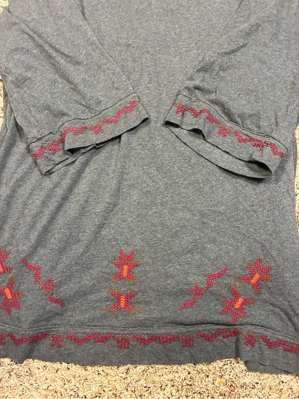 JW Johnny Was Los Angeles Embroidered Open Front Lightweight Cardigan Kimono - Picture 11 of 11
